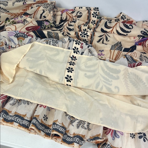 Farm Rio Sz XL Classic Nature Sand Mini Dress NWT ** Missing Belt** - Picture 11 of 14